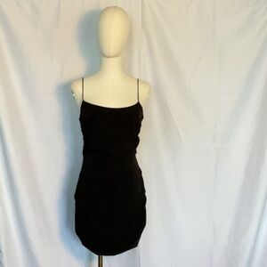 Significant Other gathered black mini dress size 6